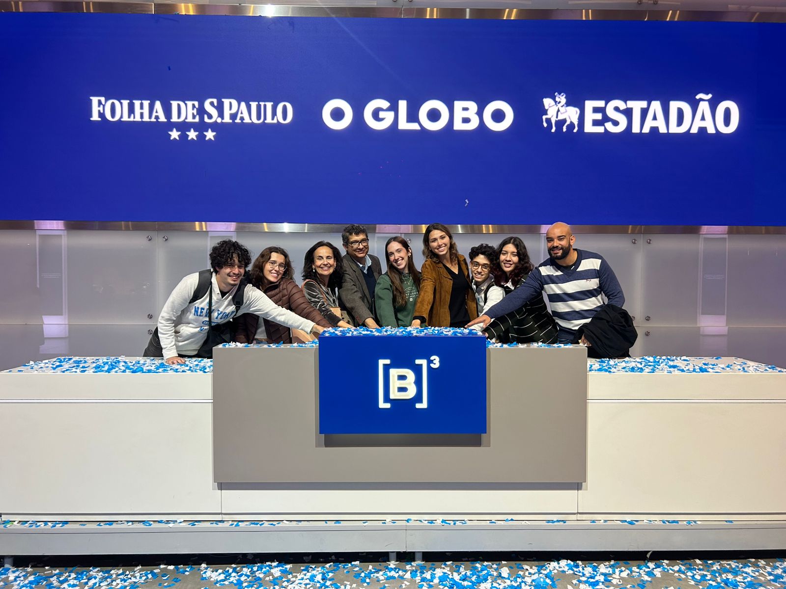 Imagem em destaque para Faculdade Cásper Líbero foi uma das convidadas pela B3, a bolsa de valores de São Paulo, para uma cerimônia em comemoração ao Dia da Imprensa