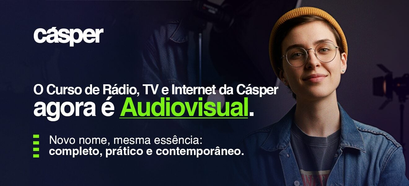 Imagem em destaque para Curso de “Rádio, TV e Internet” da Cásper Líbero passa a se chamar “Audiovisual”