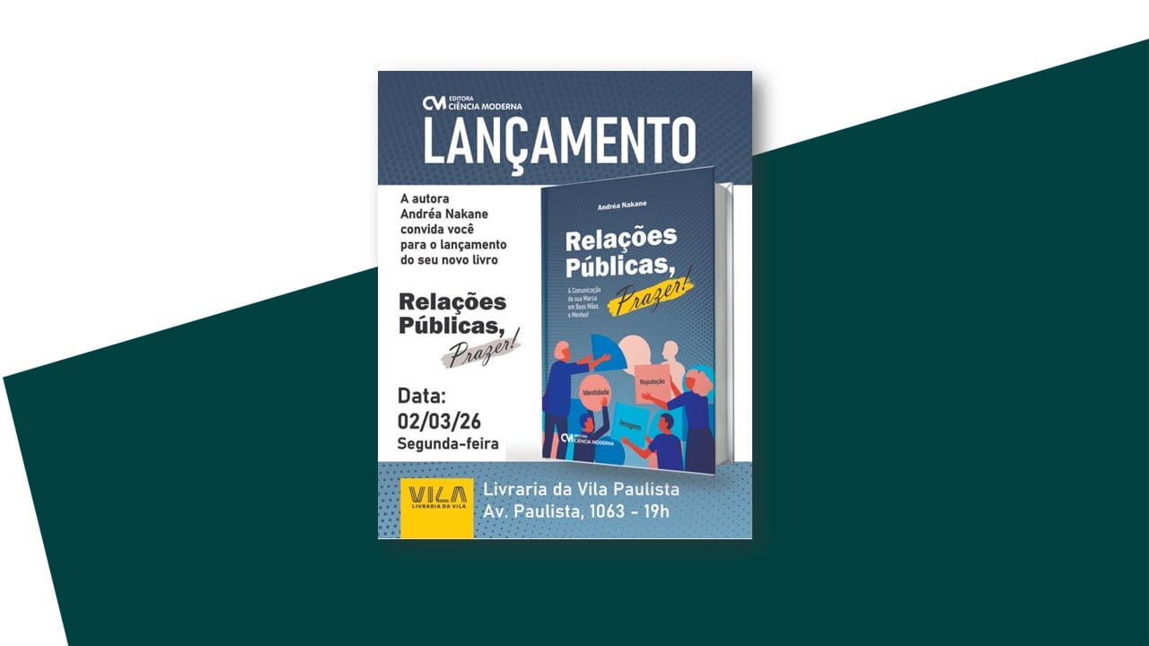Notícia: Professora Andréa Nakane lança o livro 'Relações Públicas, Prazer! A Comunicação da sua Marca em Boas Mãos e Mentes!'
