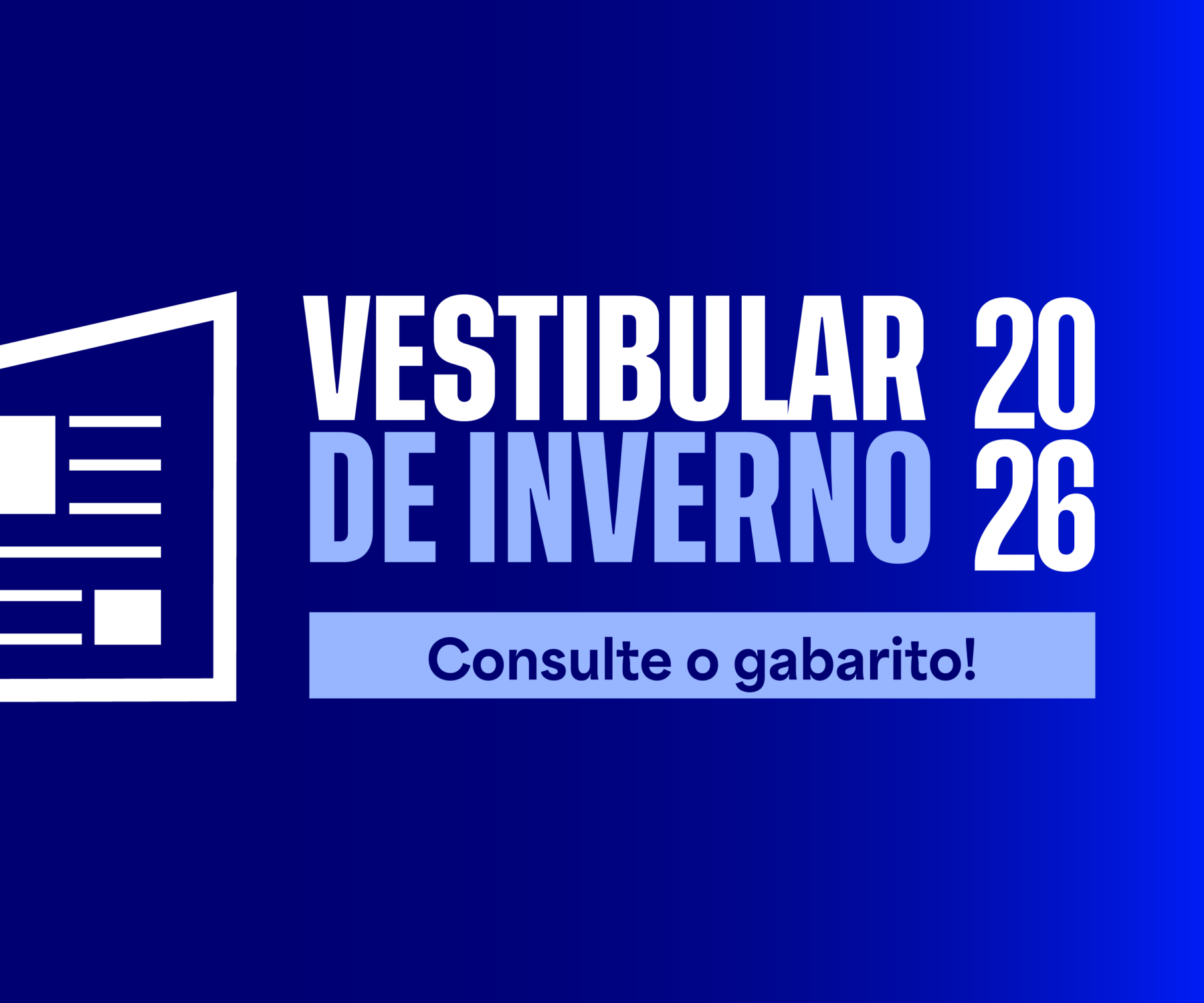 Notícia: Veja o gabarito do Vestibular de Inverno de 2026 da Faculdade Cásper Líbero